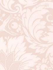 Woodchip & Magnolia Pink Fearless Damask Wallpaper - Image 3 of 3