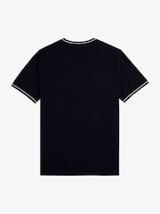 Fred Perry Twin Tipped Logo 100% Cotton T-Shirt - Image 6 of 6