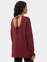 Sweaty Betty Red After Class Open Back Tie Sweatshirt - Image 2 of 6