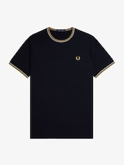 Fred Perry Twin Tipped Logo 100% Cotton T-Shirt - Image 5 of 6