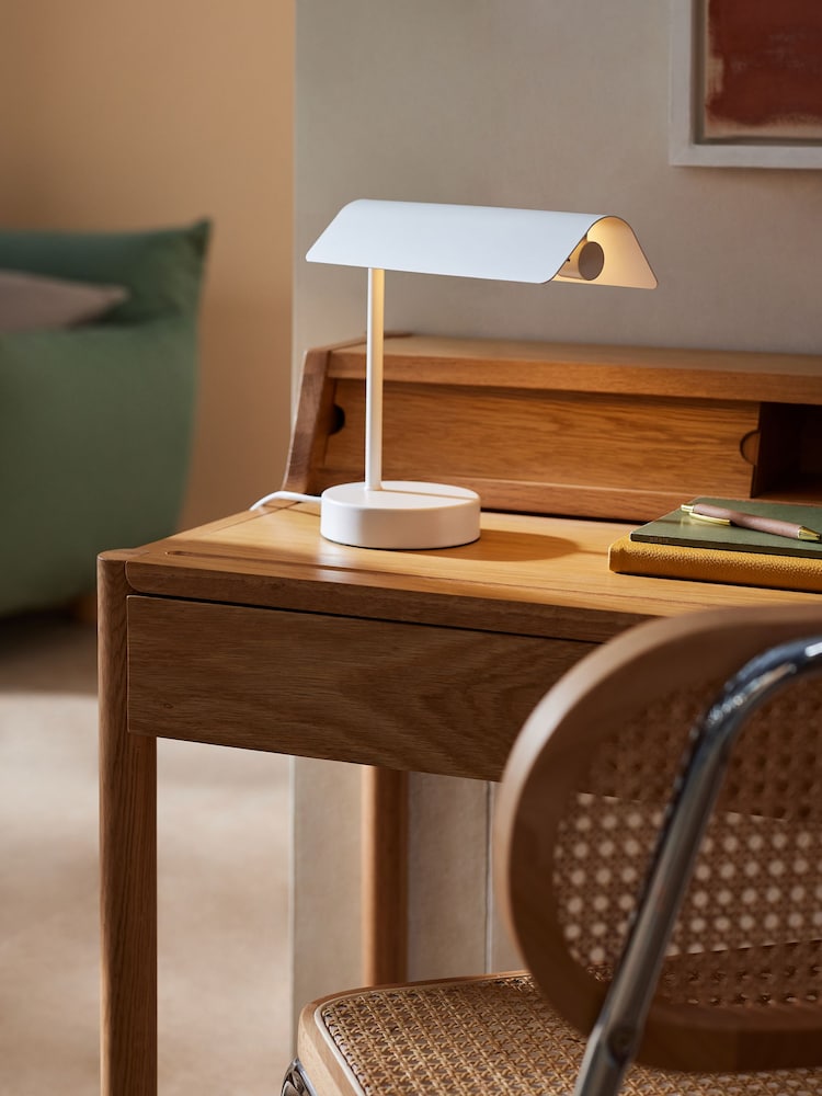 MADE.COM White Ellis Table Lamp - Image 1 of 3
