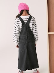 Black Denim Maxi Pinafore Dress (3-16yrs) - Image 3 of 6