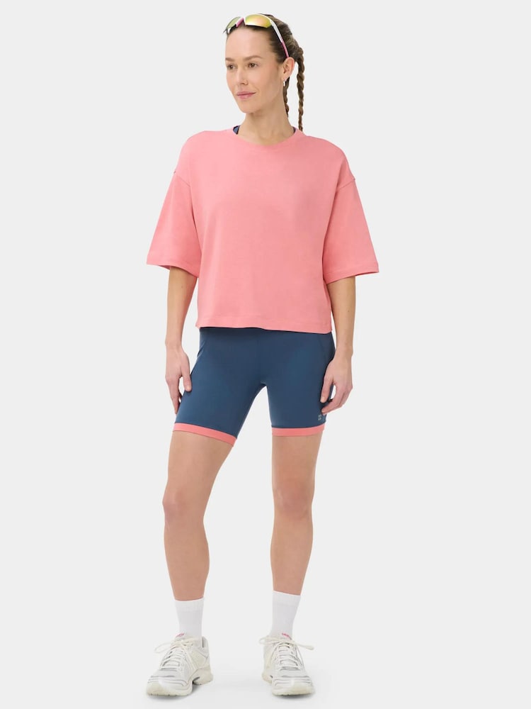 Sweaty Betty Blue Power Colourblock 6" Shorts - Image 1 of 5 Sweaty Betty Blue Power Colourblock 6" Shorts - Image 1 of 5