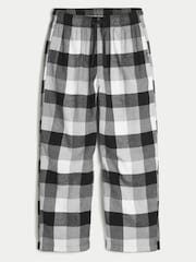 Hollister White Flannel Plaid Baggy Pyjama Bottoms - Image 4 of 5