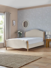 Laura Ashley Natural Sarsden Wooden And Upholstery Bed - Image 1 of 3
