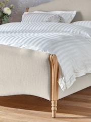 Laura Ashley Natural Sarsden Wooden And Upholstery Bed - Image 2 of 3