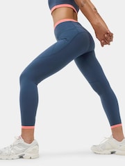 Sweaty Betty Blue Power Colourblock Workout Leggings - Image 1 of 6