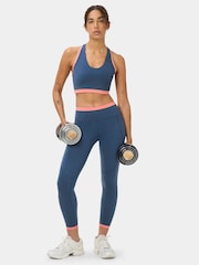 Sweaty Betty Blue Power Colourblock Workout Leggings - Image 2 of 6