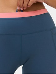 Sweaty Betty Blue Power Colourblock Workout Leggings - Image 6 of 6