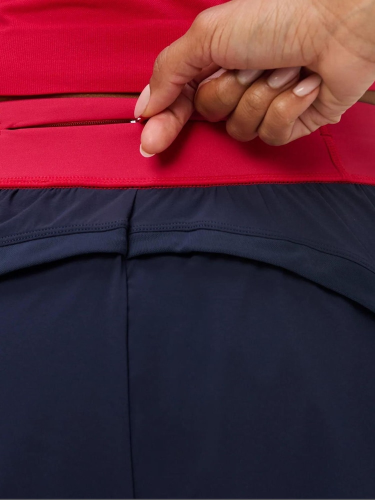 Sweaty Betty Blue Tempo Run Colour Block Shorts - Image 2 of 6