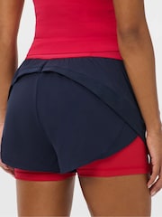 Sweaty Betty Blue Tempo Run Colour Block Shorts - Image 5 of 6