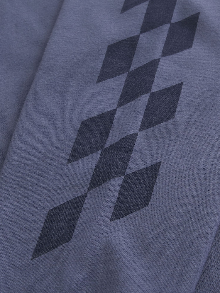 Hollister Blue Crew Neck Long Sleeve T-Shirt - Image 4 of 4