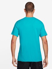 Nike Light Blue Dri-FIT Training T-Shirt - Image 2 of 4