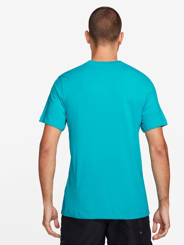 Nike Light Blue Dri-FIT Training T-Shirt - Image 2 of 4