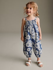 Denim - Overall mit Sonnenblumenmuster (3 Monate – 7 Jahre) - Bild 2 von 10