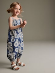 Denim - Overall mit Sonnenblumenmuster (3 Monate – 7 Jahre) - Bild 3 von 10