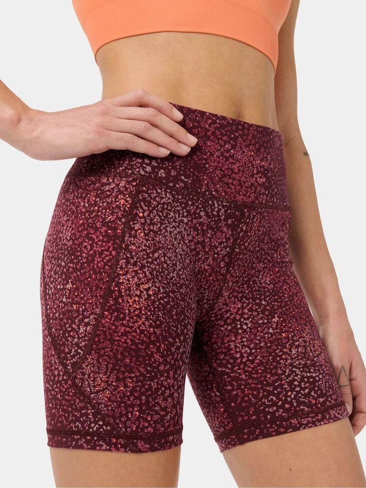 Sweaty Betty Red Printed 6" Inseam Power Workout Leggings - Image 1 of 6