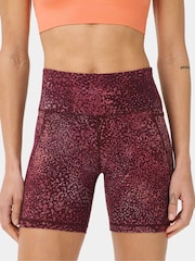 Sweaty Betty Red Printed 6" Inseam Power Workout Leggings - Image 4 of 6