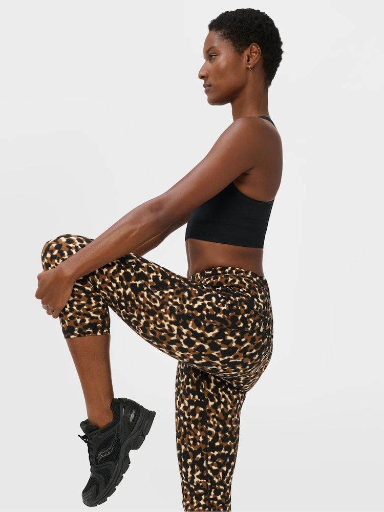Sweaty Betty Brown Power Cropped Workout Leggings - Image 1 of 6