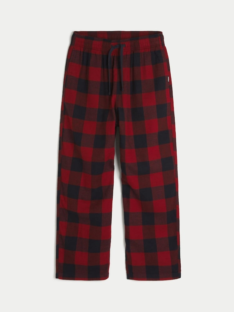 Hollister Red Flannel Plaid Baggy Pyjama Bottoms - Image 1 of 2