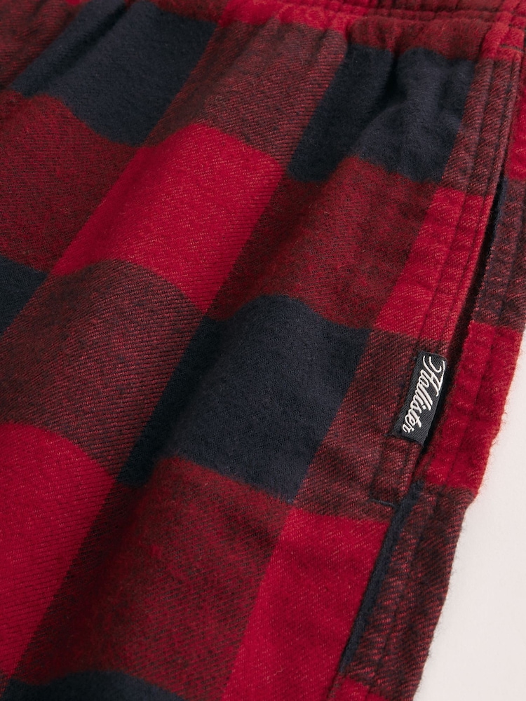 Hollister Red Flannel Plaid Baggy Pyjama Bottoms - Image 2 of 2