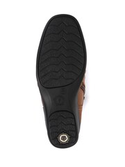 Pavers Tan Ladies Dual Zip Leather Ankle Boots - Image 5 of 7