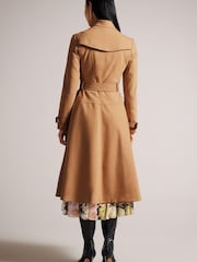 Ted Baker Natural Mayiah Double Breasted Trench With Coat - Image 2 of 11