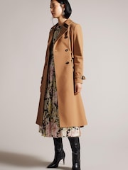 Ted Baker Natural Mayiah Double Breasted Trench With Coat - Image 3 of 11