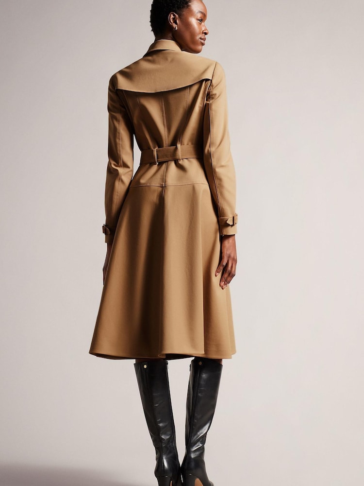 Ted Baker Natural Mayiah Double Breasted Trench With Coat - Image 5 of 11