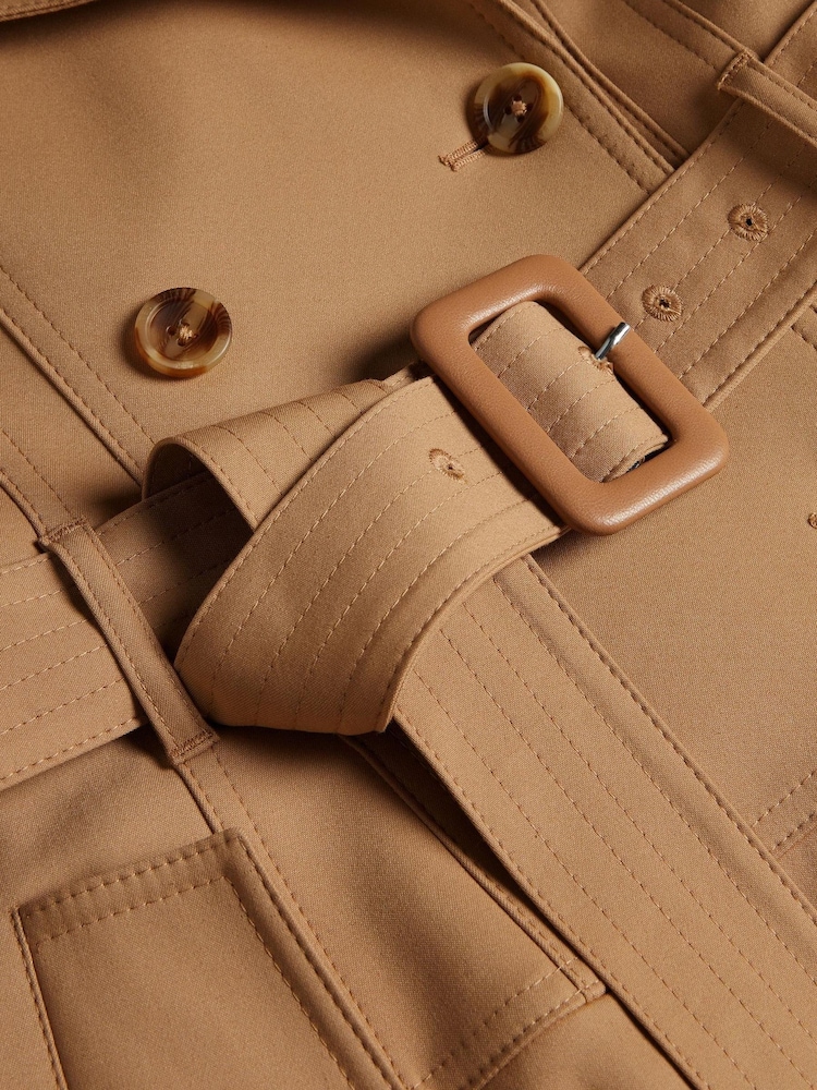 Ted Baker Natural Mayiah Double Breasted Trench With Coat - Image 8 of 11
