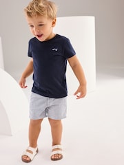 Ticking Stripe Linen Blend Chino Shorts (3mths-7yrs) - Image 2 of 7