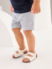 Ticking Stripe Linen Blend Chino Shorts (3mths-7yrs) - Image 4 of 7