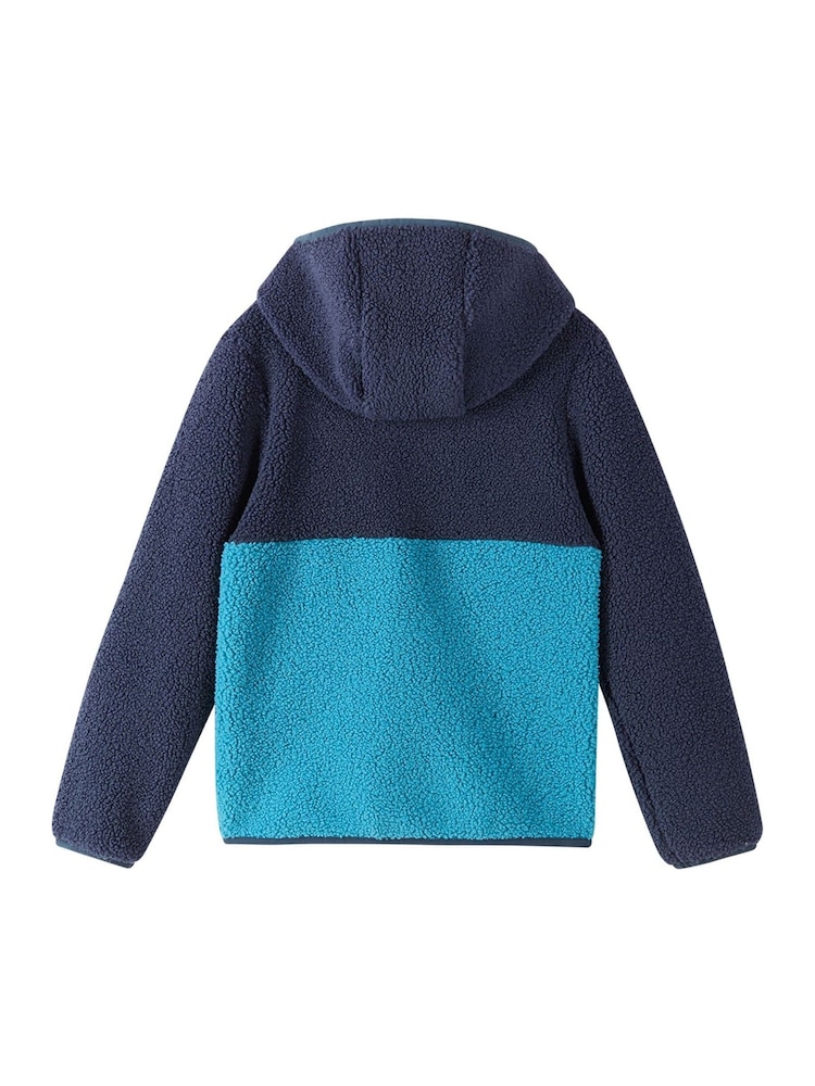 Reima Blue Muhkea Fleece Hoodie - Image 2 of 4 Reima Blue Muhkea Fleece Hoodie - Image 2 of 4