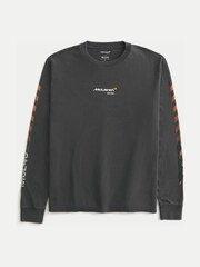 Hollister Black Crew Neck Long Sleeve T-Shirt - Image 3 of 5