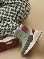 KIDLY by MORI Green Quilted Snow Boots - Image 1 of 4