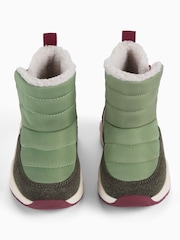KIDLY by MORI Green Quilted Snow Boots - Image 4 of 4