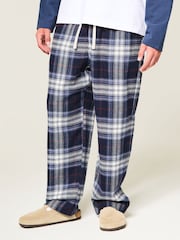Hollister Blue Flannel Plaid Baggy Pyjama Bottoms - Image 2 of 5