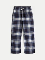 Hollister Blue Flannel Plaid Baggy Pyjama Bottoms - Image 4 of 5