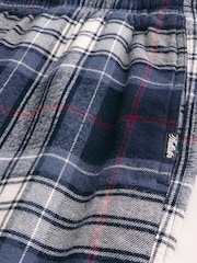 Hollister Blue Flannel Plaid Baggy Pyjama Bottoms - Image 5 of 5