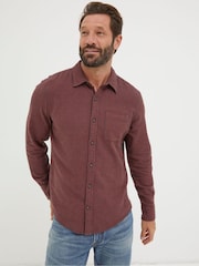 FatFace Red Glynde Grid Check Shirt - Image 1 of 5
