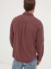 FatFace Red Glynde Grid Check Shirt - Image 2 of 5