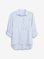 Blue/White Stripe Long Sleeve Smart Shirt - Image 7 of 7