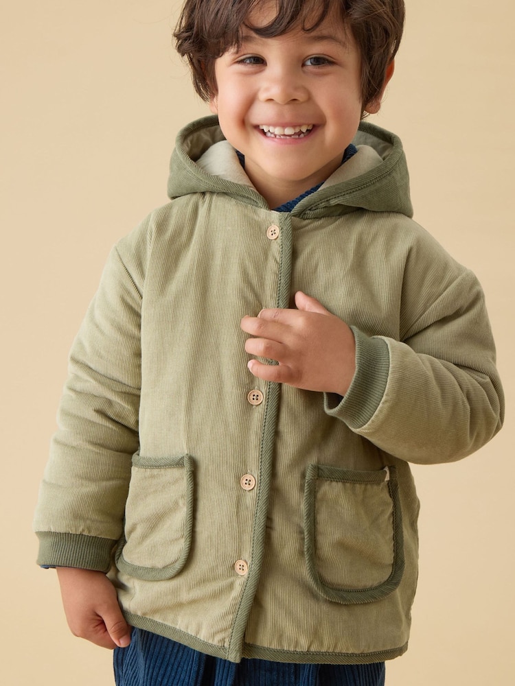 Chaqueta de pana acolchada verde MORI - Imagen 1 de 6