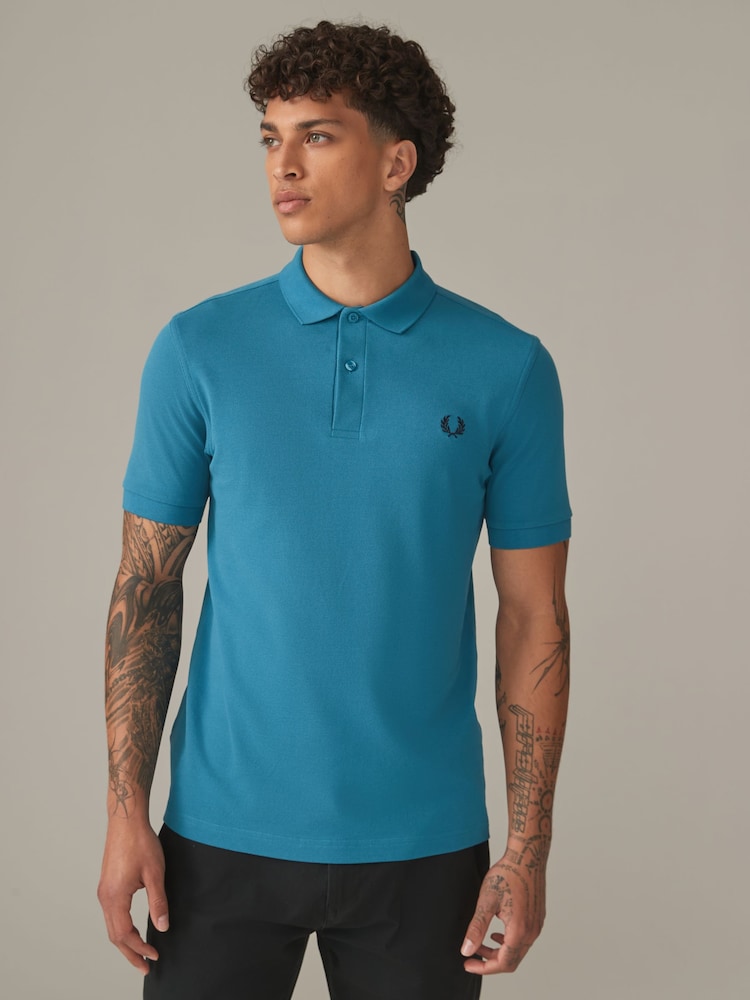 Fred Perry 100% Cotton Plain Polo Shirt - Image 1 of 6