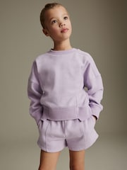 Lilac Purple Crew Sweatshirt Top (3-16yrs) - Image 1 of 7