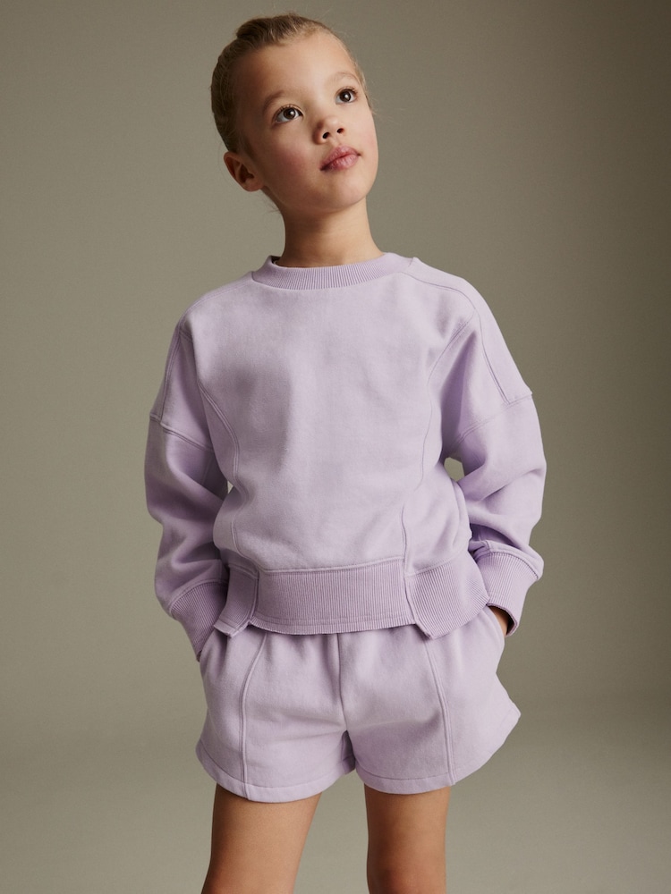 Lilac Purple Crew Sweatshirt Top (3-16yrs) - Image 1 of 7