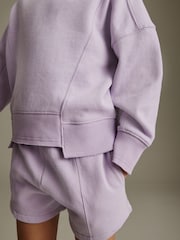 Lilac Purple Crew Sweatshirt Top (3-16yrs) - Image 4 of 7