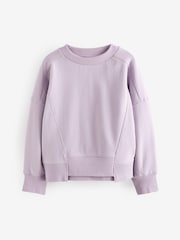 Lilac Purple Crew Sweatshirt Top (3-16yrs) - Image 5 of 7