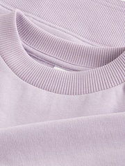 Lilac Purple Crew Sweatshirt Top (3-16yrs) - Image 7 of 7