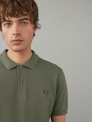 Fred Perry 100% Cotton Plain Polo Shirt - Image 3 of 6